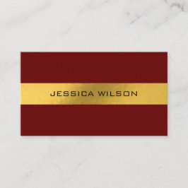 Chic Folie Goldrahmen rote Visitenkarte