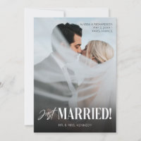Chic Foto & Just Married Typografy