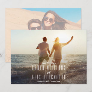 Chic Foto Moderne Hochzeit Save The Date