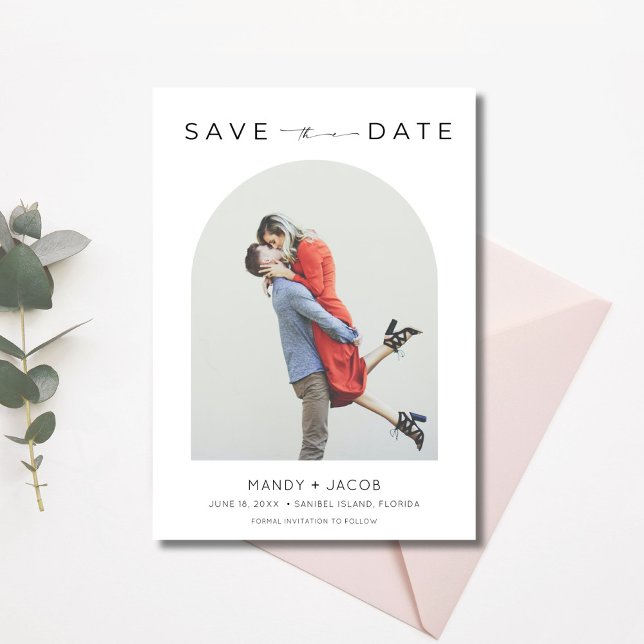 Chic Foto Wedding Save the Date (Chic Photo Wedding Save the Date)