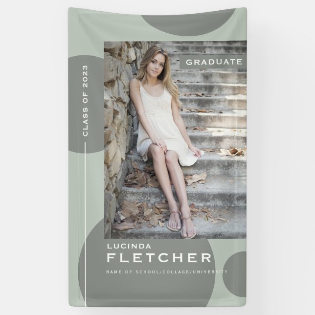 Chic Fotovorlage Graduate Party Banner (Vertikal)