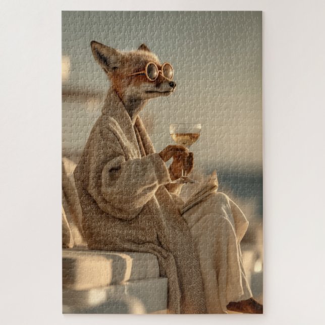 Chic Fox Relaxen im Stil (Vertikal)