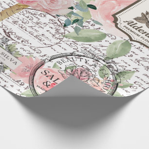 Chic französischer Dekorationsstil mit floralen St Geschenkpapier