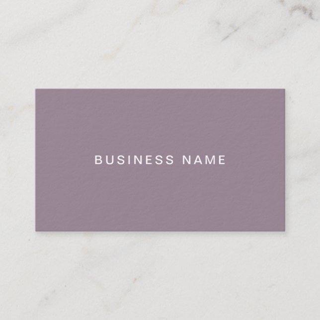 Chic Freehand Script Elegant Company Schlicht Luxu Visitenkarte (Vorderseite)