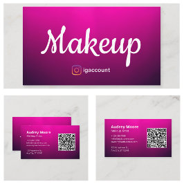 Chic Freelance Makeup Artist Visitenkarte