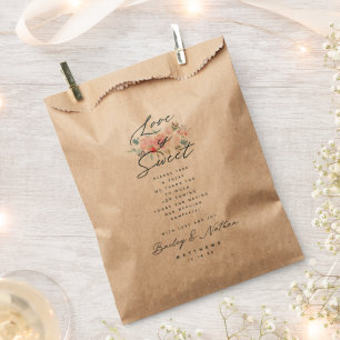 Chic French Garden Wedding Liebe ist Sweet Leckere Geschenktütchen