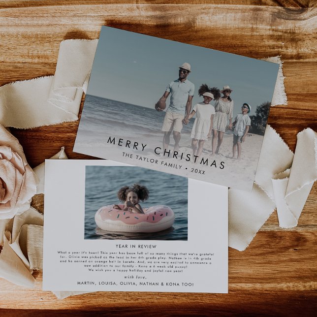 Chic Frohe Weihnachten Jahr in Review 2 Foto Holid (Von Creator hochgeladen)