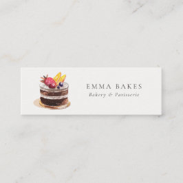 CHIC FRUIT FLORAL CAKE PATISSERIE CUPCAKE BAKERIE MINI VISITENKARTE