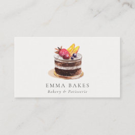 CHIC FRUIT FLORAL CAKE PATISSERIE CUPCAKE BAKERIE VISITENKARTE