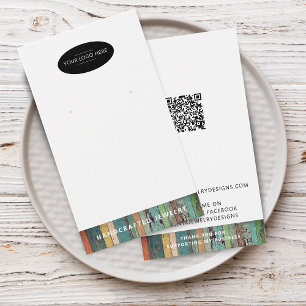Chic Fügen Sie Ihr Logo QR Code Ohrring Display Ka