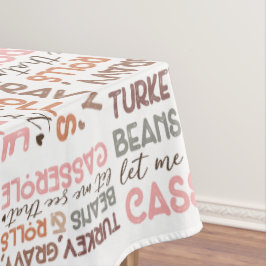 Chic Fun Erntedank Türkei Beans Casserole Tischdecke