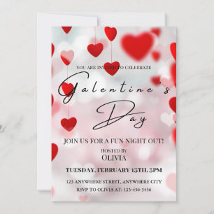 Chic Galentine's Day Celebration Einladungskarte