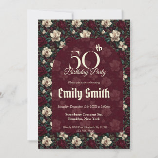 Chic Gardenias Aesthetic Summer Party Einladung