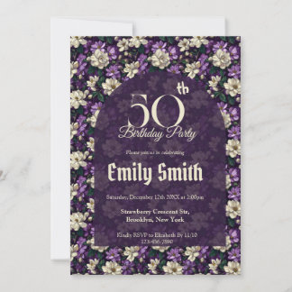 Chic Gardenias Themed Summer Party Einladung