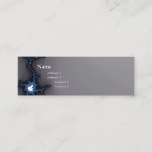 Chic Geek-Fraktal-Dunkelheits-Visitenkarte Mini Visitenkarte