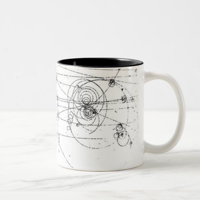 Chic Geek-Partikelbahn-Kaffee-Tasse Zweifarbige Tasse (Rechts)
