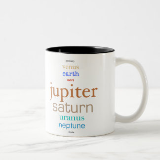 Chic Geek Solarsystems-Kaffee-Tasse Zweifarbige Tasse