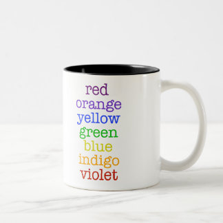 Chic Geekregenbogen-Kaffee-Tasse Zweifarbige Tasse