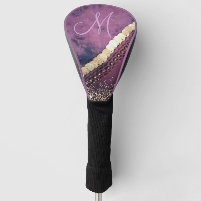 Chic Gefärbte Krawatte Monogram Sinti und Roma Sca Golf Headcover (Vorderseite)