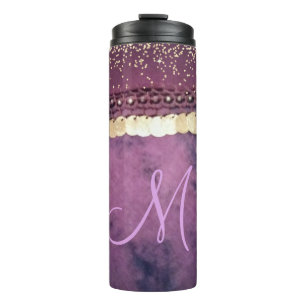 Chic Gefärbte Krawatte Monogram Sinti und Roma Sca Thermosbecher