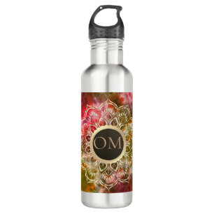Chic Gefärbte Krawatte OM Mandala Edelstahlflasche