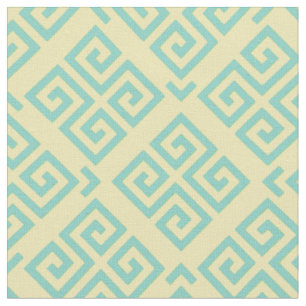 Chic gelb mint griechisch wichtige geometrische Mu Stoff