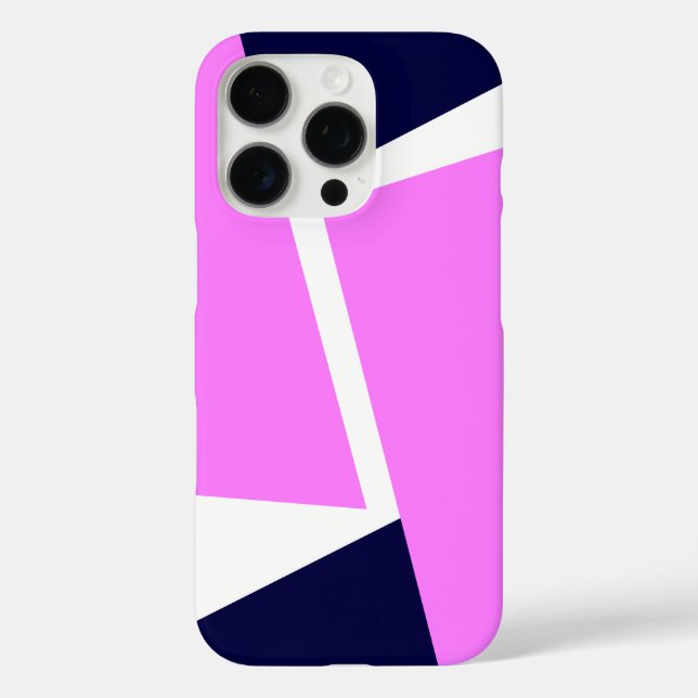 Chic Geometric Muster iPhone 16 Pro Hülle (Rückseite)