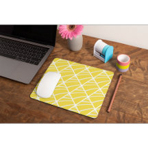 Chic Geometric Yellow White Pattern