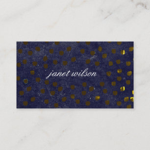 chic-gepunktete Textur Visitenkarte