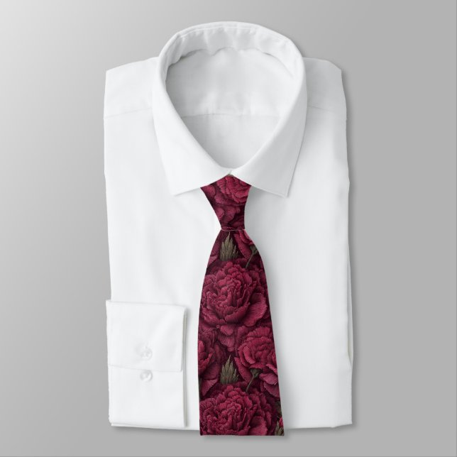 Chic Gifts For Men Carnation Flower Krawatte (Gebunden)
