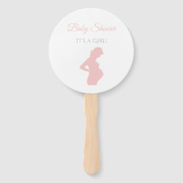 Chic Girl Baby Dusche Schwangere Frau Baby Bump Fächer