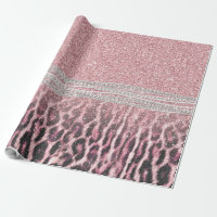 Chic Girly Pink Leopard Glitzer Image