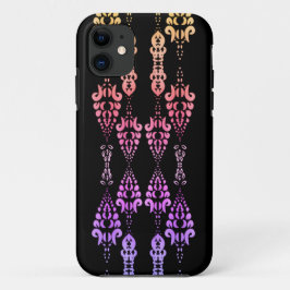 Chic Girly Pink und Lila Ziermuster Case-Mate iPhone Hülle