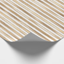 Chic Glam Gold Weiße Streifen