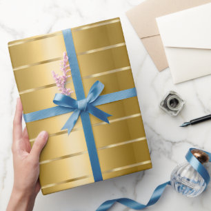 Chic Glam Goldene Schleife Brautparty Geschenkpapier
