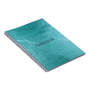 Chic Glam Turquoise Aqua Blue Notizblock