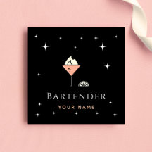 Chic Glamour Barkeeper Night Sparkclub Bar