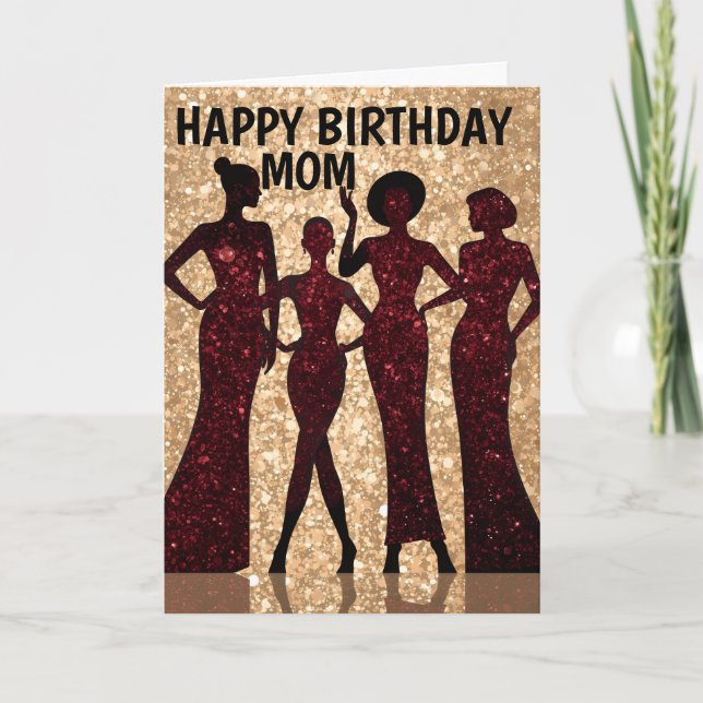 Chic Glamour Modeparty Karte (Vorderseite)
