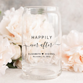 Chic glücklich immer nach Hochzeit Dosenglas