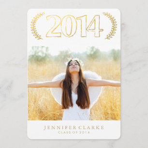 CHIC GOLD 2014 GRAD EINLADUNG