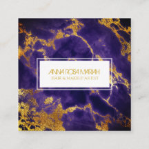 *~* Chic Gold Blue Marble Girly Haar Makeup