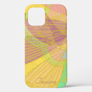 Chic Gold Butterfly Yellow Orange Case-Mate iPhone Hülle