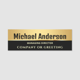 Chic Gold Company Business-Unternehmen Beruflich Namensschild
