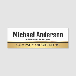 Chic Gold Company Business-Unternehmen Beruflich Namensschild