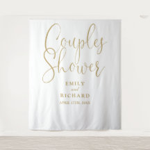 Chic Gold Couples Polterabend Foto Hintergrund
