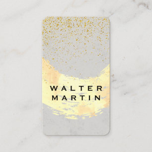 Chic Gold Dust gebürstet / grau Visitenkarte