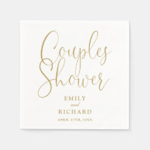 Chic Gold Elegante Paare Bridal Polterabend