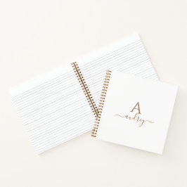 Chic Gold Elegante Signatur Minimalistisch Mit Mon Notizbuch