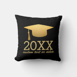 Chic Gold Foil Trendy Abschluss Class 20XX Kissen