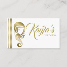 Chic Gold Glam Beauty Girl Haar & Makeup Salon